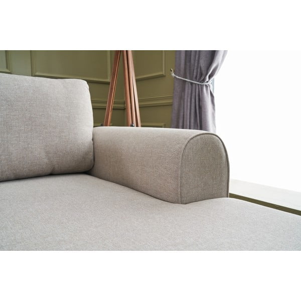Bēšs stūra dīvāns (U veida) Belen – Balcab Home-image-1