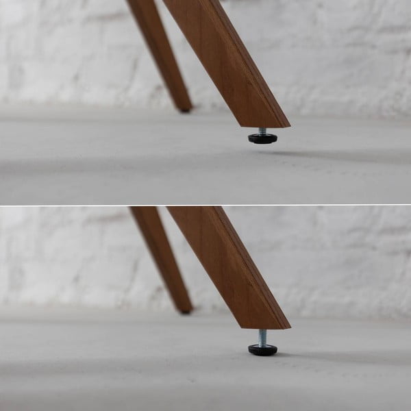 Apaļš ēdamgalds ar oškoka imitācijas galda virsmu ø 90 cm Jubi – Ragaba-image-4