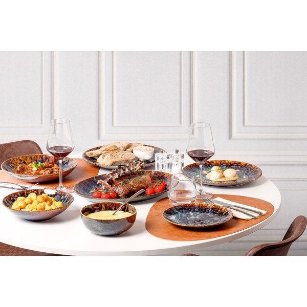 Brūns deserta porcelāna šķīvis ø 20,5 cm Resto – BonBistro-image-2