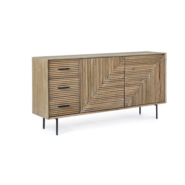 Dabīga toņa mango masīvkoka kumode 160x83x40 cm Darsey – Bizzotto