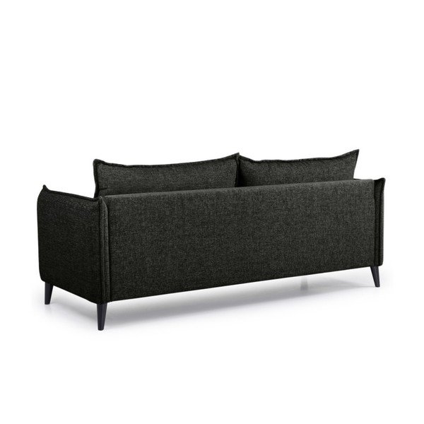 Melns dīvāns Scandic Leo, 208 cm-image-2