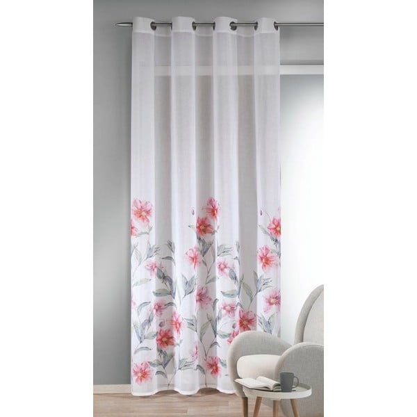 Balts/rozā aizkars 135x245 cm – Sehlbach-image-1