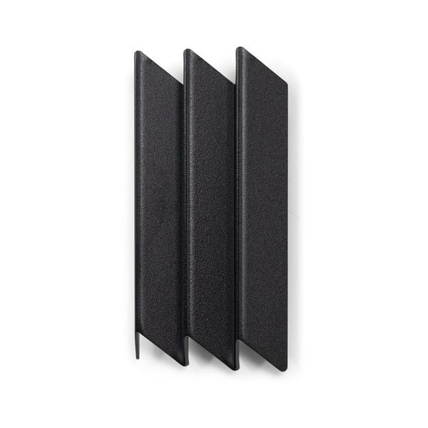 Melns metāla sienas pakaramais 13 cm Sensu – Spinder Design-image-2