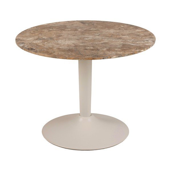 Brūns apaļš žurnālgaldiņš ar keramikas virsmu ø 60 cm Malta – Actona