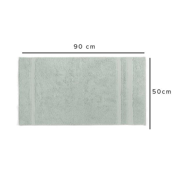 Piparmētru zaļš kokvilnas/bambusa dvielis 50x90 cm London Hand – Foutastic-image-1