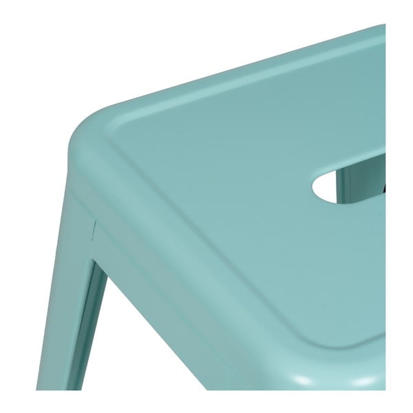 Tirkīzzilas metāla bāra taburetes (2 gab.) (sēdekļa augstums 76,5 cm) – Ixia-image-3