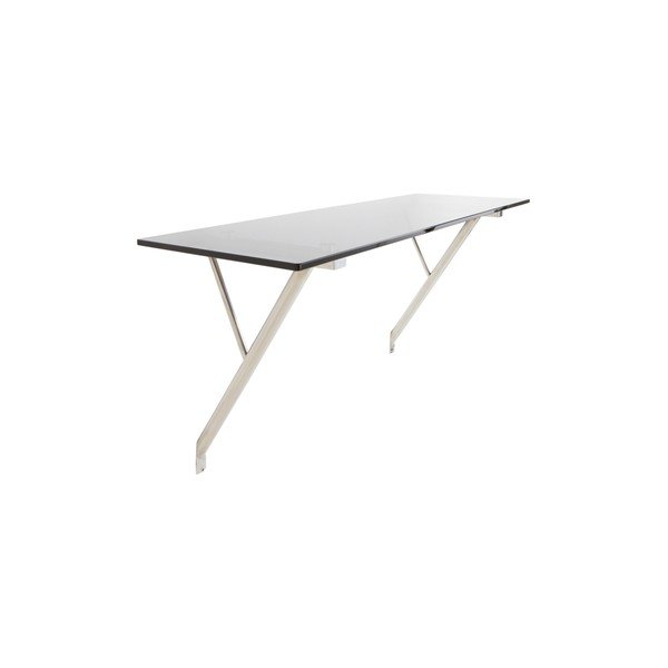 Piekarināms darba galds ar stikla galda virsmu pie sienas stiprināms 40x120 cm Kullaberg – Jotex