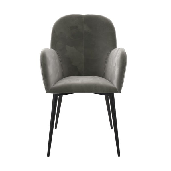 Pelēks polsterēts ēdamistabas krēsls Fitz – Støraa-image-1