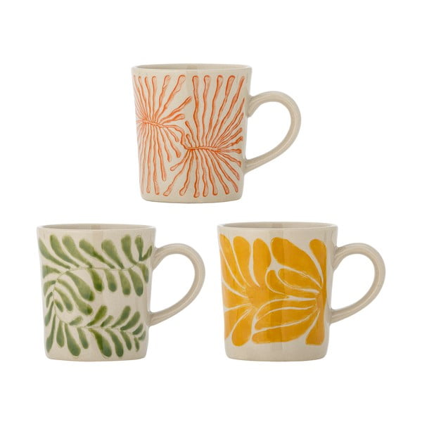 Kapučīno akmensmasas tasītes (3 gab.) 205 ml Fauni – Bloomingville