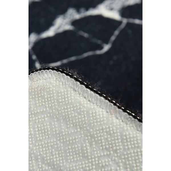 Melnbalts vannas paklājiņš ar marmora motīviem Foutastic Marble, 60 x 40 cm-image-4