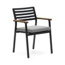 Melns metāla dārza krēsls Bona – Kave Home