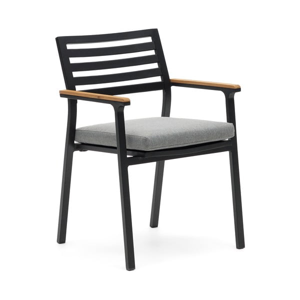 Melns metāla dārza krēsls Bona – Kave Home