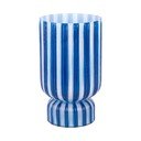 Zila stikla vāze (augstums 26 cm) Rayado Retro – PT LIVING