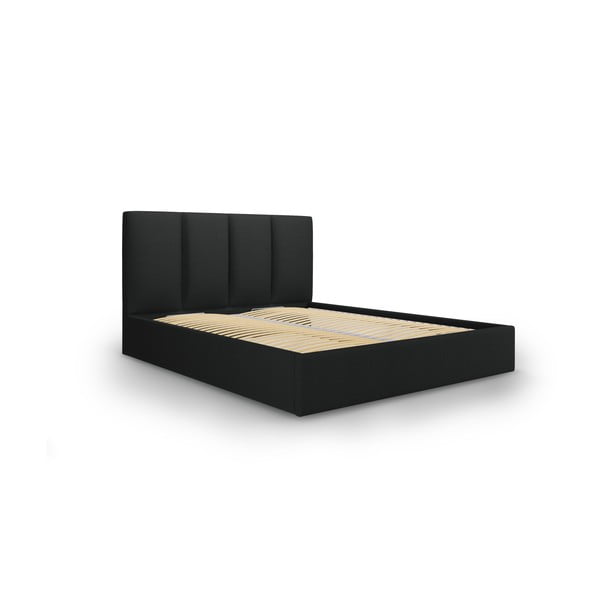 Melna divguļamā gulta Mazzini Beds Juniper, 160 x 200 cm