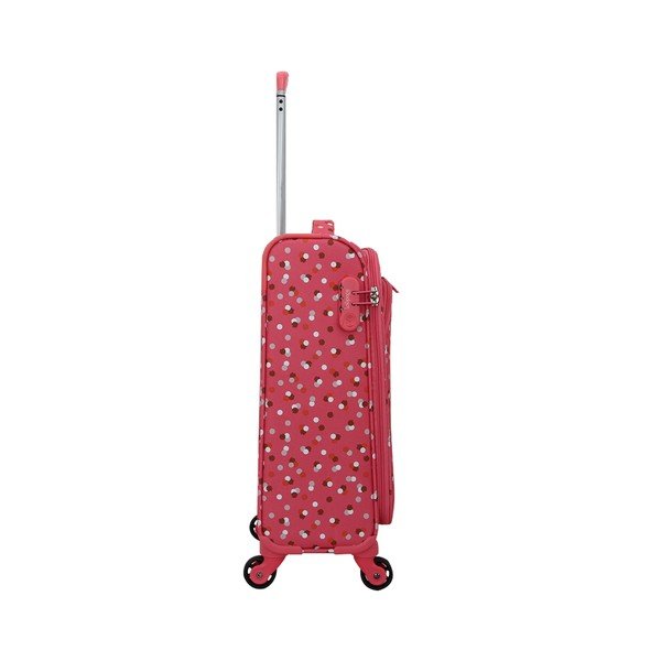Rozā bagāžas soma uz 4 riteņiem Lollipops Rubby-image-2