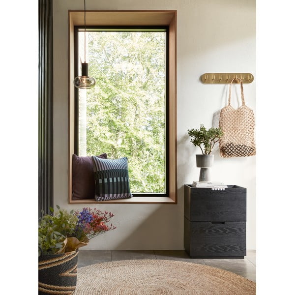 Zelta krāsas metāla sienas pakaramais Form – Hübsch-image-1