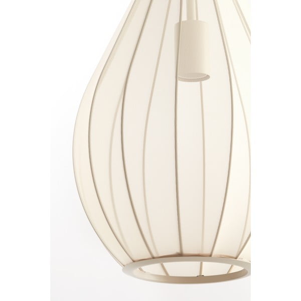 Bēša piekaramā lampa ar auduma abažūru ø 28 cm Itela – Light & Living-image-3