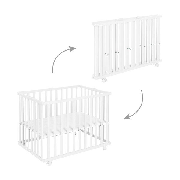 Balta bērnu sētiņa 100x75 cm – Roba-image-3