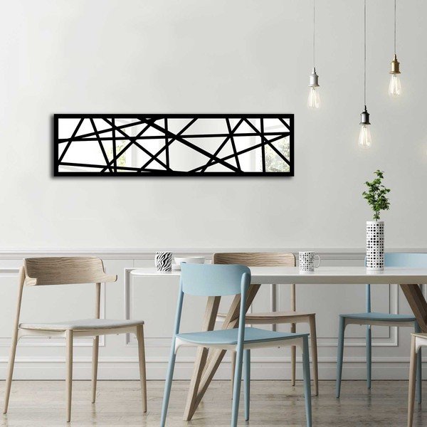 Stikla sienas dekors koka rāmī Vera, 108 x 28 cm-image-1