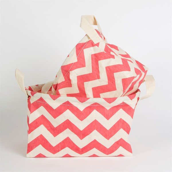 2 rozā Sass & Belle Chevron grozu komplekts-image-1