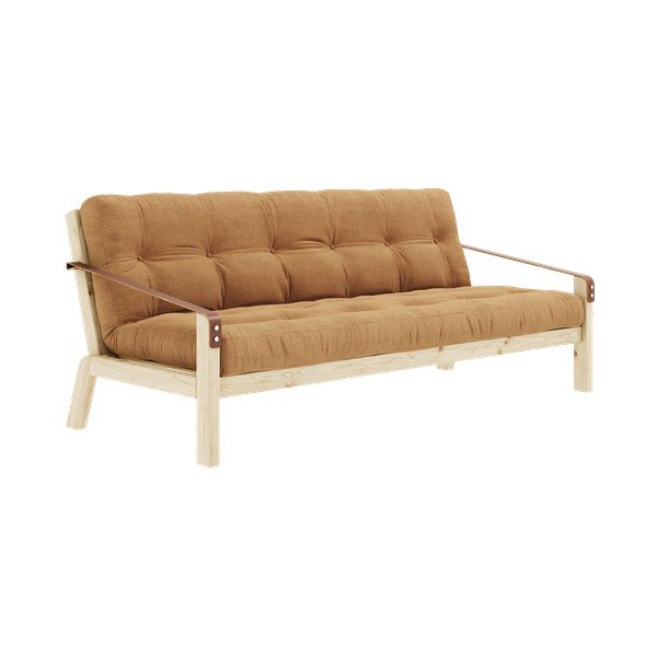 Sinepju dzeltens velveta salokāms dīvāns 204 cm Poetry – Karup Design-image-2