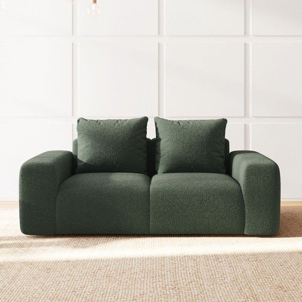 Zaļš dīvāns no buklē auduma 212 cm Monce – Rodier-image-3