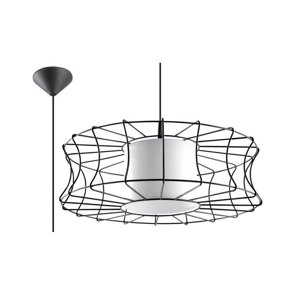 Melna piekaramā lampa Sollux Parla-image-3