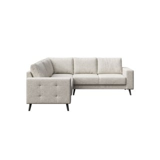 Krēmkrāsas stūra dīvāns (ar maināmu stūri) Fynn – Ghado