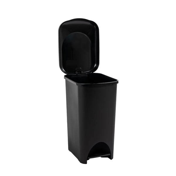 Melna plastmasas atkritumu urna ar pedāli 40 l – Addis-image-3
