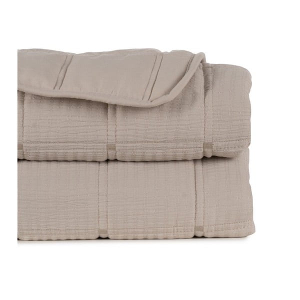 Bēšs stepēts gultas pārklājs 230x280 cm – Ixia