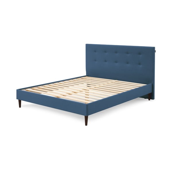 Zila divguļamā gulta Bobochic Paris Rory Dark, 180 x 200 cm
