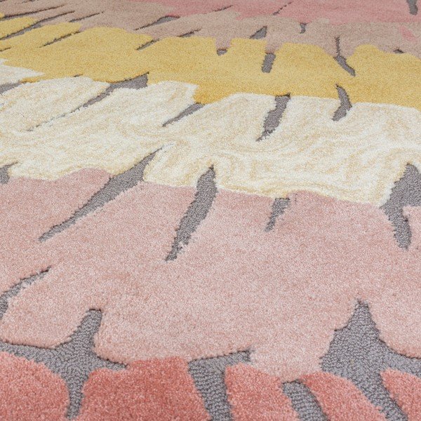 Rozā un dzeltens paklājs Flair Rugs Woodgrain, 120 x 170 cm-image-2