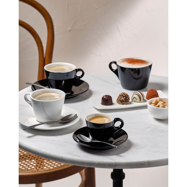 Balta kapučīno porcelāna tasīte 160 ml Barista – BonBistro-image-1