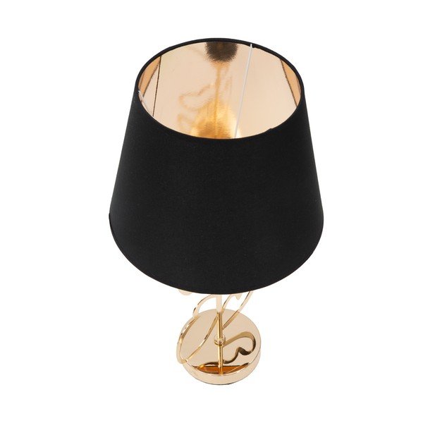 Galda lampa melnā un zelta krāsā Mauro Ferretti Glam Heart, augstums 61 cm-image-2