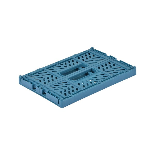 Zila plastmasas uzglabāšanas kaste 21x14.5x8 cm – Homéa-image-2