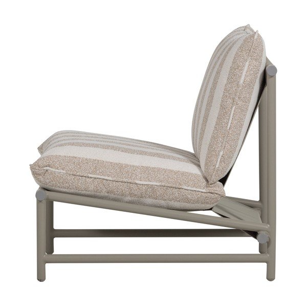 Bēšs metāla/polsterēts dārza atpūtas krēsls Elvo – WOOOD-image-3