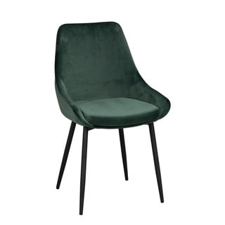 Tumši zaļi samta ēdamistabas krēsli (2 gab.) Sierra – Rowico