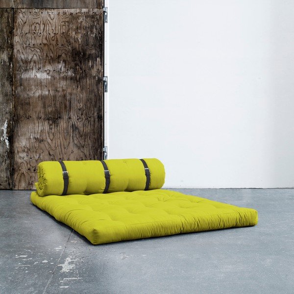 Maināms dīvāns ar ādas siksnām Karup Buckle Up Pistachio-image-1