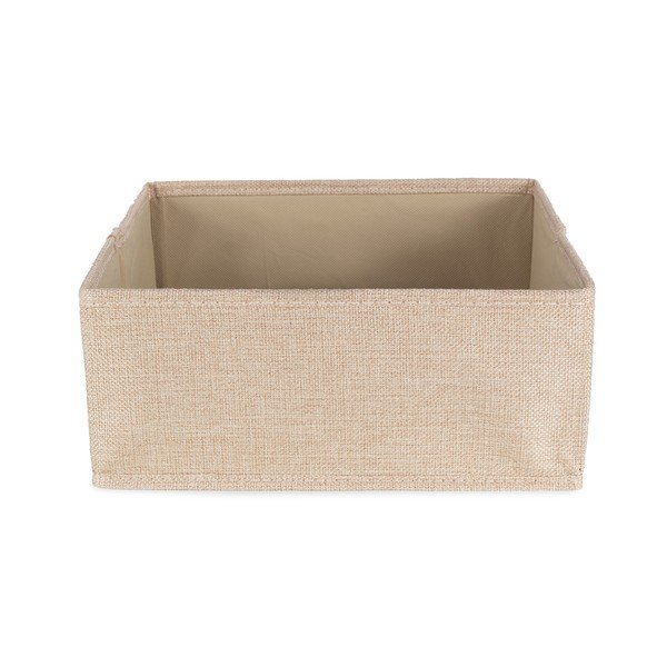 Bēša tekstila uzglabāšanas kaste 28x12x12 cm Sandy – Compactor-image-3