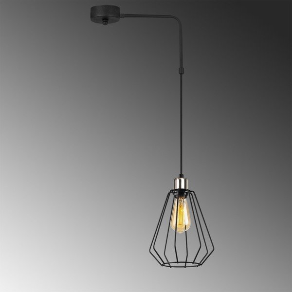Melna metāla griestu lampa Opviq lights Zach-image-1