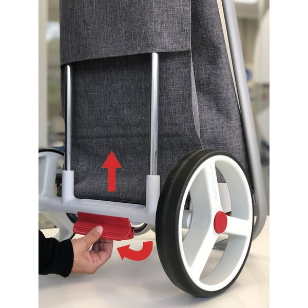 Iepirkumu soma ar riteņiem 53 l Com Tweed Polar Black Tube – Rolser-image-4