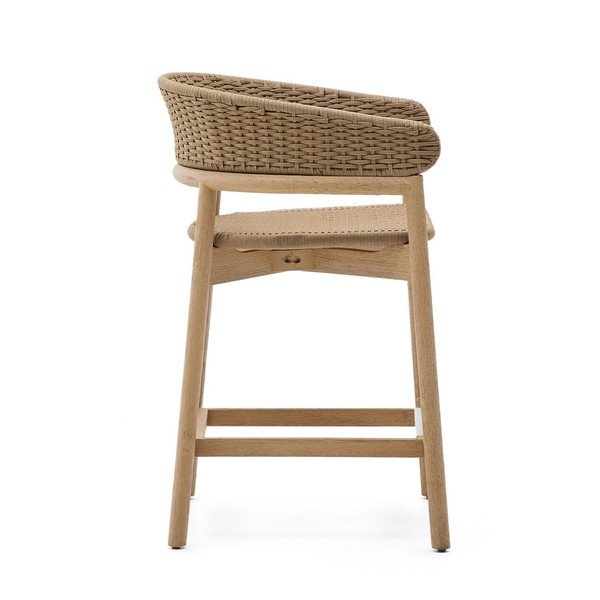 Dabīga toņa masīvkoka dārza bāra krēsls Arinella – Kave Home-image-3