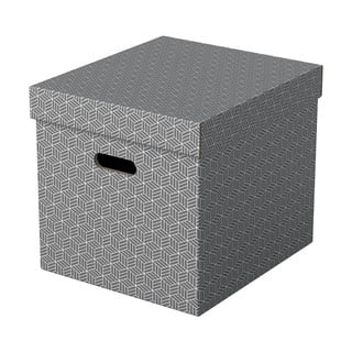 3 pelēku glabāšanas kastu komplekts Leitz Eselte, 32 x 36,5 cm