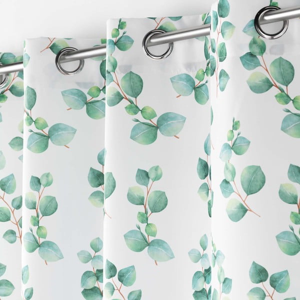 Balts/zaļš aizkars 140x280 cm Leandre – douceur d'intérieur-image-1