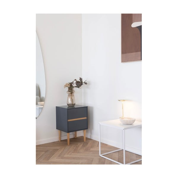 Gaiši brūna stikla vāze (augstums 31 cm) – House Nordic-image-2