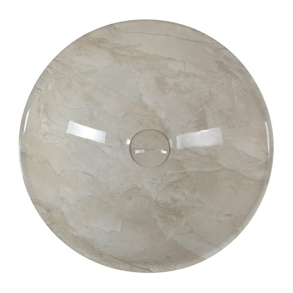 Bēša keramikas apaļa izlietne ø 42 cm Dalma – Sapho-image-3