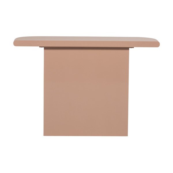 Gaiši rozā spīdīgs konsoles galds 30x120 cm Nocta – WOOOD-image-2