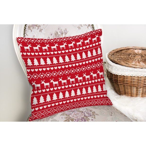 Spilvendrāna ar Ziemassvētku motīvu 43x43 cm Merry Christmas – Mila Home-image-1