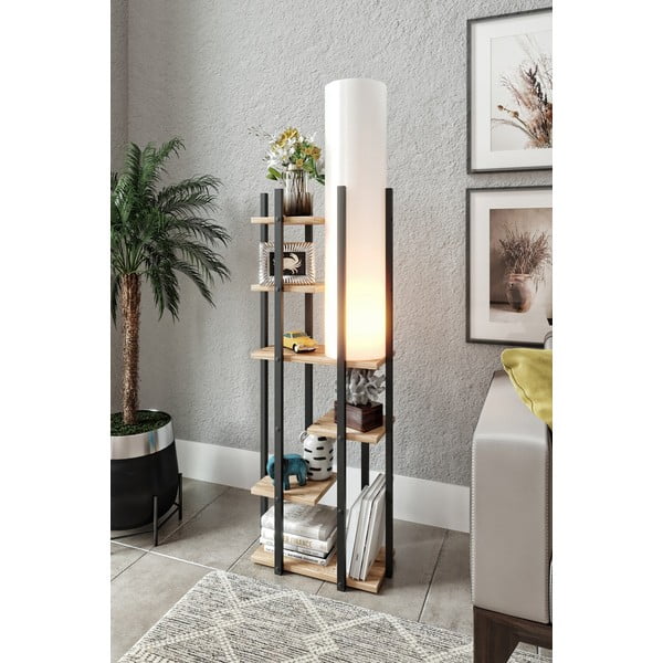 Melnbalta/dabīga toņa stāvlampa (augstums 84 cm) Vogue – Opviq lights-image-1
