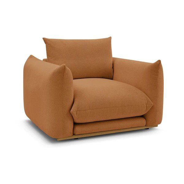 Oranžs atpūtas krēsls Ernest – Bobochic Paris